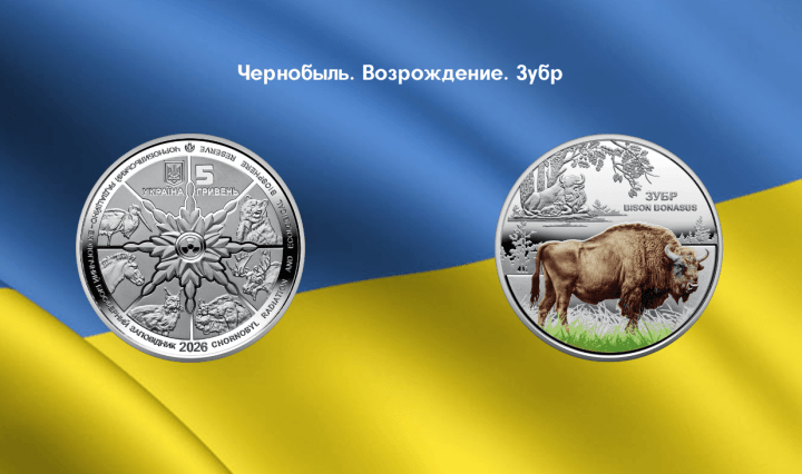 нумизматика Украина Зубр